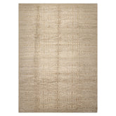 LoomBloom 10'x13'9" Beige Hand Knotted Wool and Silk Tibetan Transitional Area Rug